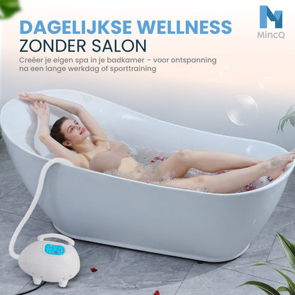 MincQ Bubbelbadmat voor in bad met Massage functie en Ozonreiniging