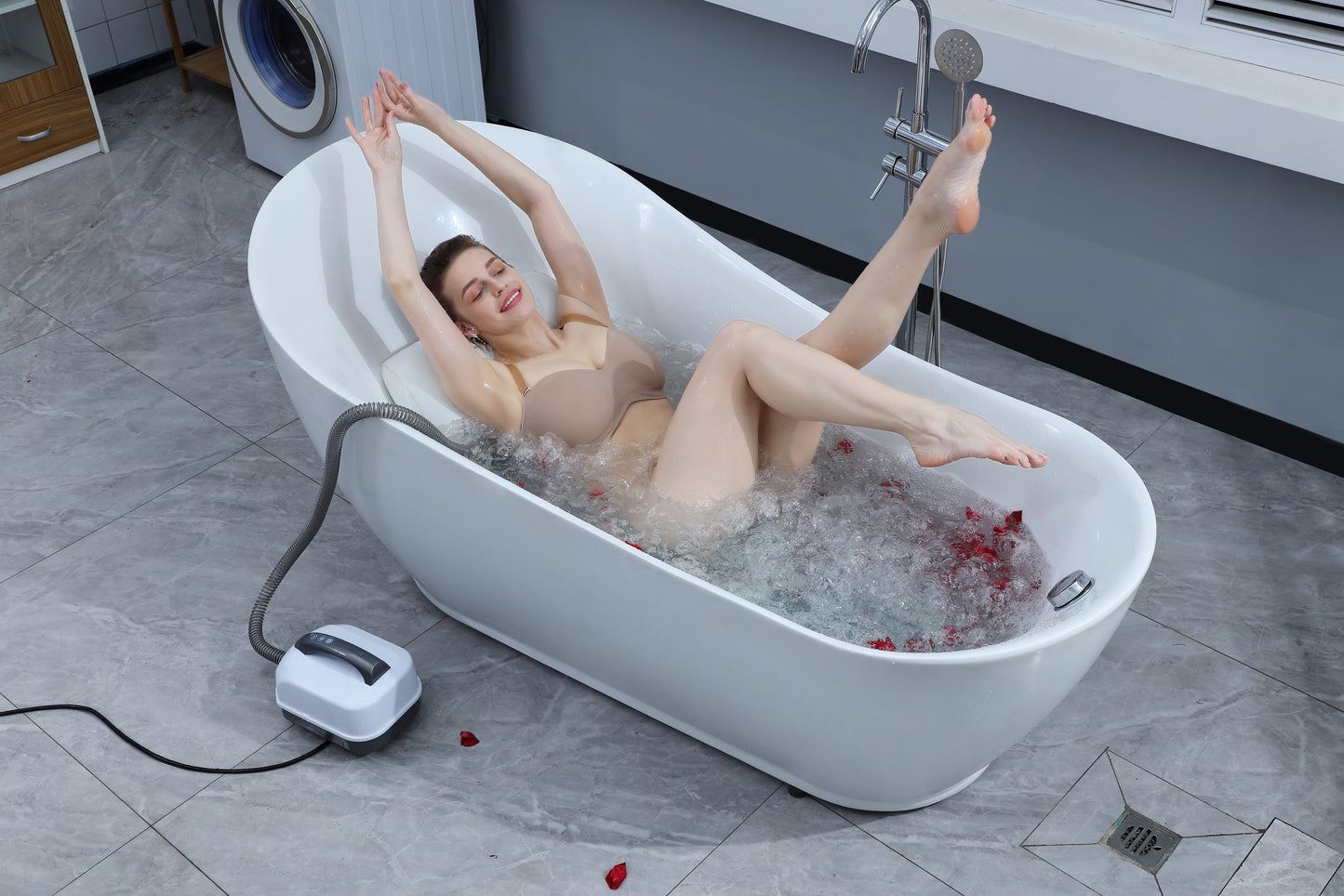 Bubbelbadmat voor in bad - 114 jets - Massagemat - Whirlpoolmat - Jacuzzi mat - Bubbelmat - Bubbelbadmat zwembad