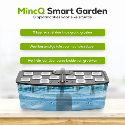 MincQ Smart Garden 12-Pods Hydrocultuur Kweeksysteem